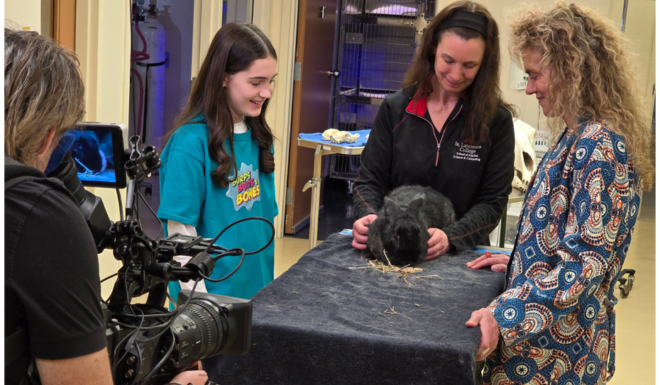 students with professor